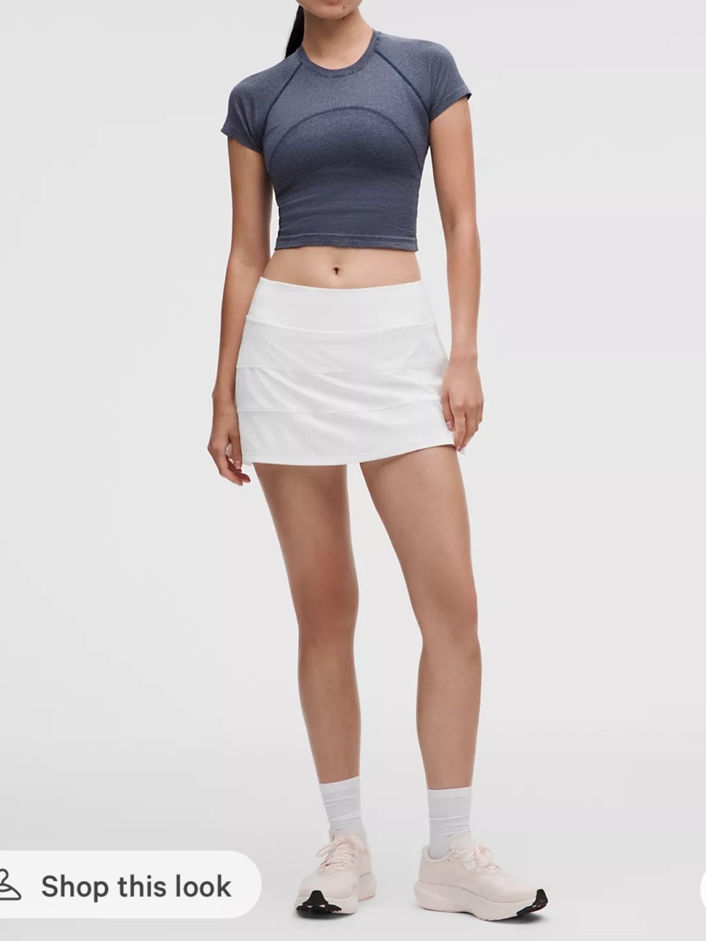 Lululemon pace rival skirt white